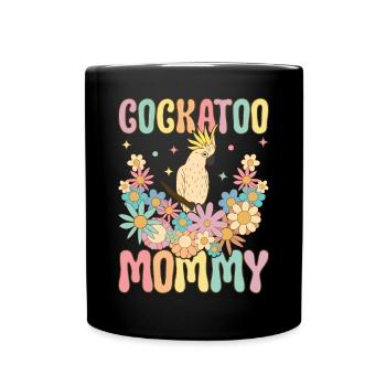 Cacatoès Maman Perroquet Maman Perroquet Oiseau Femme - Mug uni - noir - Devant