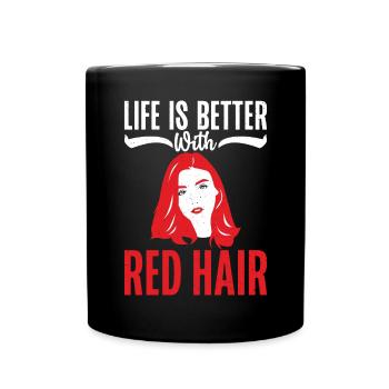 Redhead Gifts - Tasse einfarbig - Schwarz - Vorne