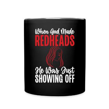 Redhead Gifts - Tasse einfarbig - Schwarz - Vorne
