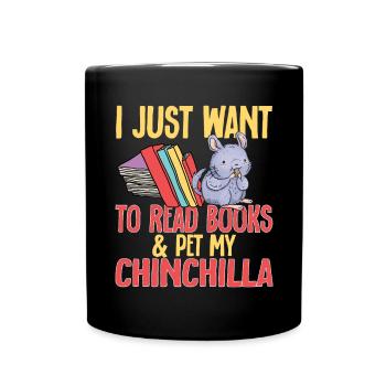 Chinchilla - Tasse einfarbig - Schwarz - Vorne