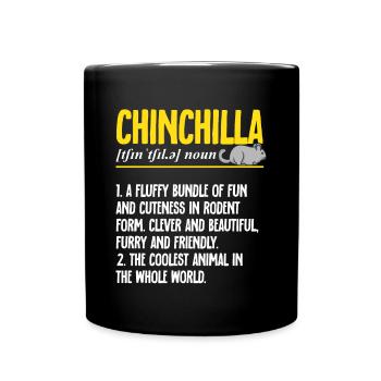 Chinchilla - Tasse einfarbig - Schwarz - Vorne