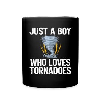 Drôle Tornade Hurricane Weather Chaser - Mug uni - noir - Devant