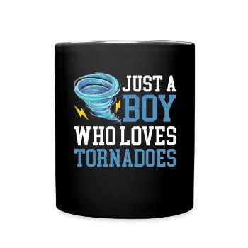 Drôle Tornade Hurricane Weather Chaser - Mug uni - noir - Devant