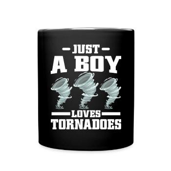 Drôle Tornade Hurricane Weather Chaser - Mug uni - noir - Devant