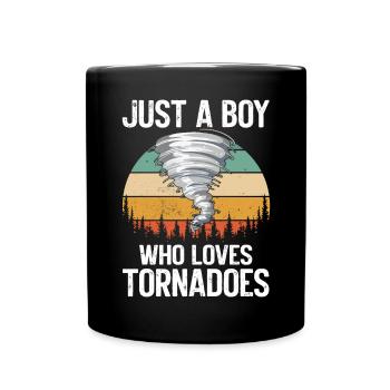 Drôle Tornade Hurricane Weather Chaser - Mug uni - noir - Devant