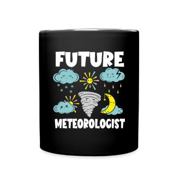 Drôle Tornade Hurricane Weather Chaser - Mug uni - noir - Devant