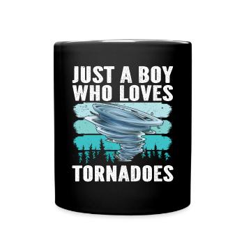 Drôle Tornade Hurricane Weather Chaser - Mug uni - noir - Devant