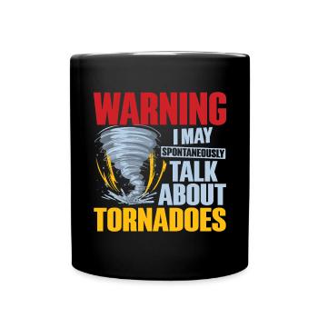 Drôle Tornade Hurricane Weather Chaser - Mug uni - noir - Devant