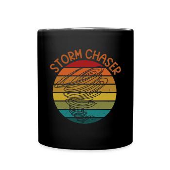 Drôle Tornade Hurricane Weather Chaser - Mug uni - noir - Devant