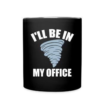 Drôle Tornade Hurricane Weather Chaser - Mug uni - noir - Devant
