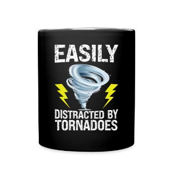 Drôle Tornade Hurricane Weather Chaser - Mug uni - noir - Devant