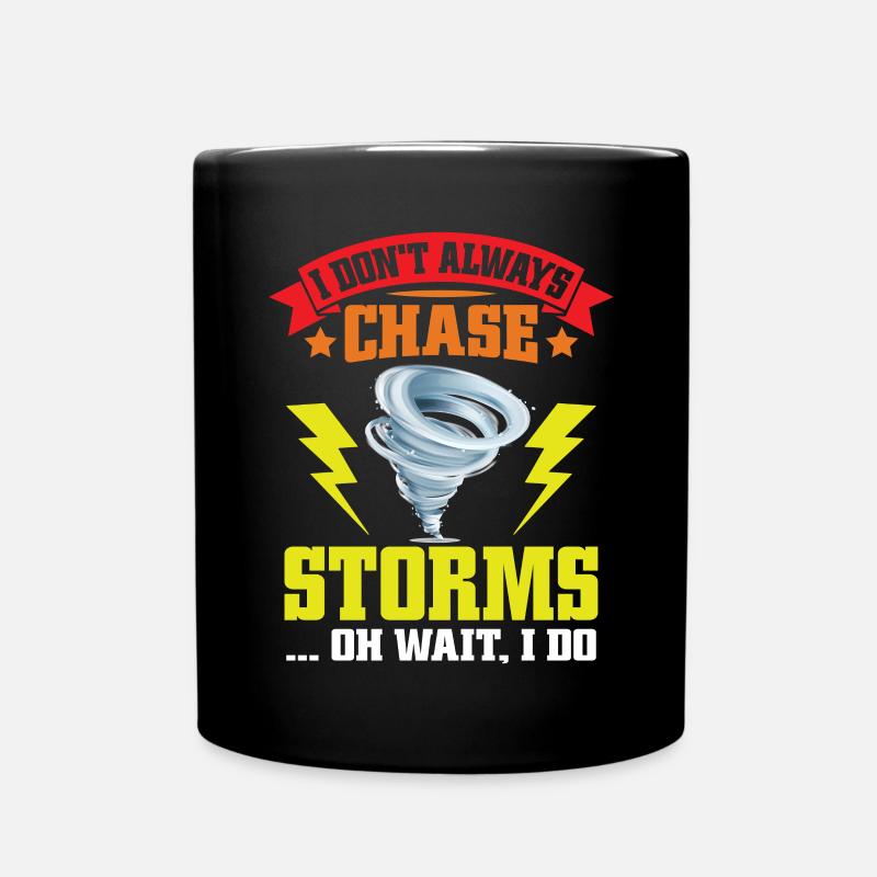 Drôle Tornade Hurricane Weather Chaser - Mug uni - noir