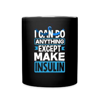 Cadeau pour diabétiques de type 1 pour diabétiques de type 1 - Mug uni - noir - Devant