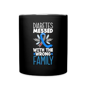 Cadeau pour diabétiques de type 1 pour diabétiques de type 1 - Mug uni - noir - Devant