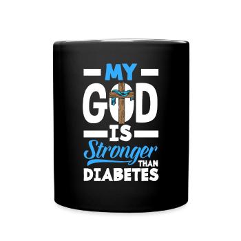 Cadeau pour diabétiques de type 1 pour diabétiques de type 1 - Mug uni - noir - Devant