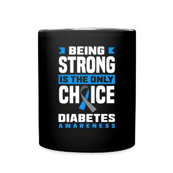 Cadeau pour diabétiques de type 1 pour diabétiques de type 1 - Mug uni - noir - Devant