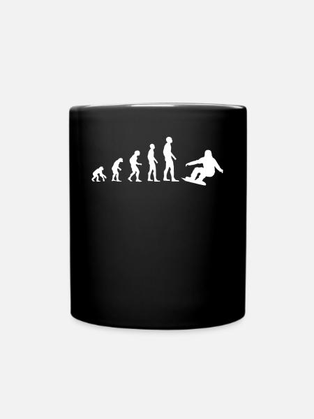 Board-Evolution - Geschenk - Tasse einfarbig - Schwarz