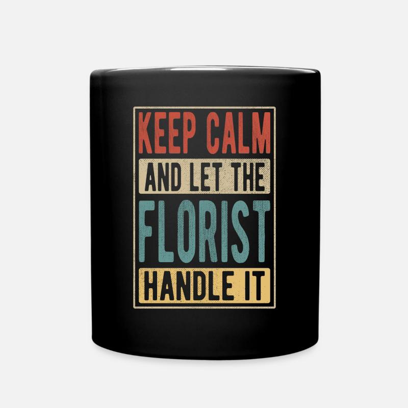 Cadeau rétro fleuriste - Mug uni - noir