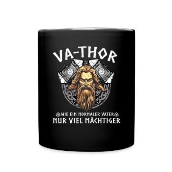 Vathor - Father's Day Father's Day Gift Viking - Full Colour Mug - black - Front