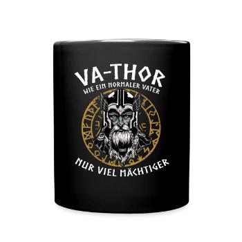 Vathor - Father's Day Father's Day Gift Viking - Full Colour Mug - black - Front