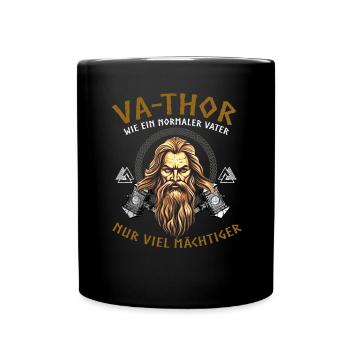 Vathor - Father's Day Father's Day Gift Viking - Full Colour Mug - black - Front