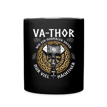 Vathor - Father's Day Father's Day Gift Viking - Full Colour Mug - black - Front