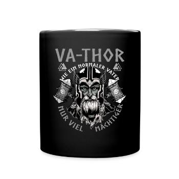 Vathor - Father's Day Father's Day Gift Viking - Full Colour Mug - black - Front