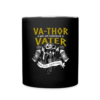 Vathor - Father's Day Father's Day Gift Viking - Full Colour Mug - black - Front