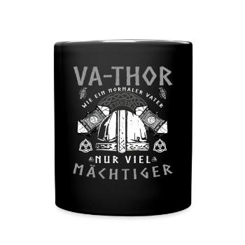 Vathor - Father's Day Father's Day Gift Viking - Full Colour Mug - black - Front