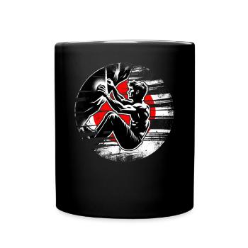 Japan Climber – Escalade de bloc en détresse - Mug uni - noir - Devant