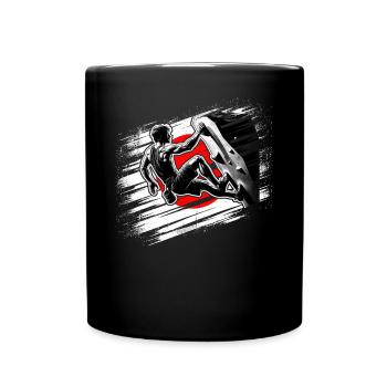 Japan Climber – Escalade de bloc en détresse - Mug uni - noir - Devant