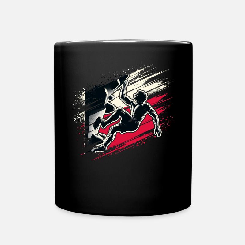 Poland Climber – Distressed Boulderer Climbing - Tasse einfarbig - Schwarz