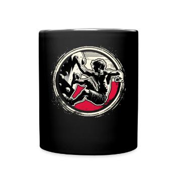 Poland Climber – Escalade de bloc en détresse - Mug uni - noir - Devant