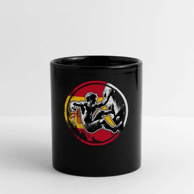 Spain Climber – Distressed Boulderer Climbing Tasse einfarbig