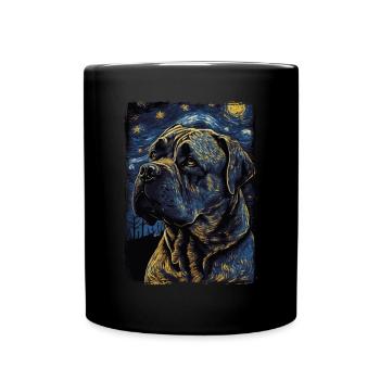 Cane Corso Nuit étoilée - Mug uni - noir - Devant