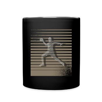 Handball Motif - Full Colour Mug - black - Front
