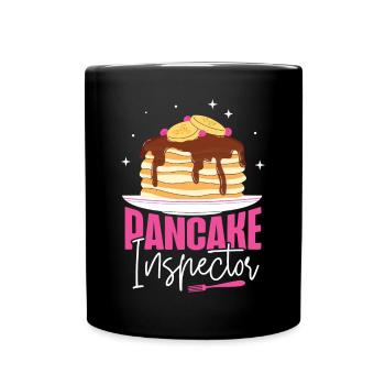 Pancake Lover Kids Pancake - Tasse einfarbig - Schwarz - Vorne