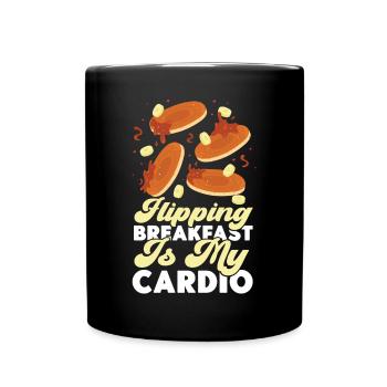Pancake Lover Kids Flipping - Tasse einfarbig - Schwarz - Vorne
