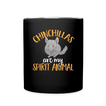 Chinchilla - Tasse einfarbig - Schwarz - Vorne