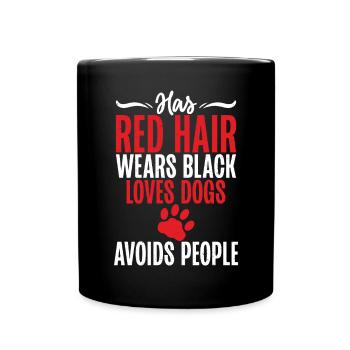 Redhead Gifts - Tasse einfarbig - Schwarz - Vorne