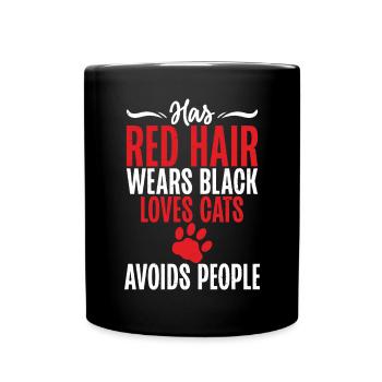 Redhead Gifts - Tasse einfarbig - Schwarz - Vorne