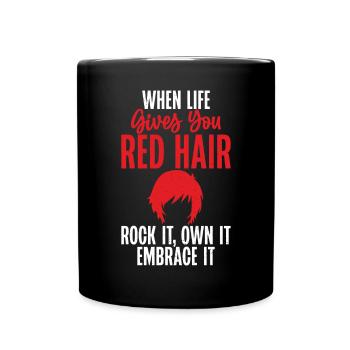 Redhead Gifts - Tasse einfarbig - Schwarz - Vorne