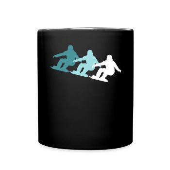Colourful mix of slopes - gift - Full Colour Mug - black - Front