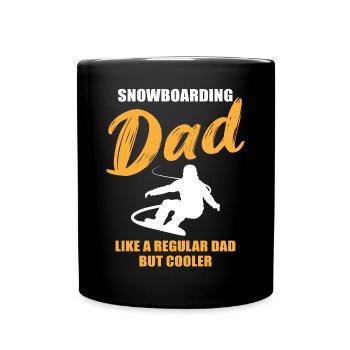 Snowboard Papa – Extra Cool - Tasse einfarbig - Schwarz - Vorne