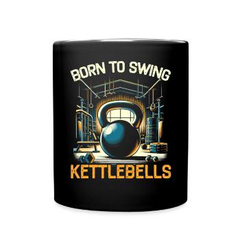 Kettlebell Workout Fitness Journey Bodybuilder - Mug uni - noir - Devant