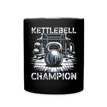 Kettlebell Workout Fitness Journey Bodybuilder - Mug uni - noir - Devant