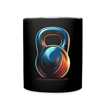 Kettlebell Workout Fitness Journey Bodybuilder - Mug uni - noir - Devant