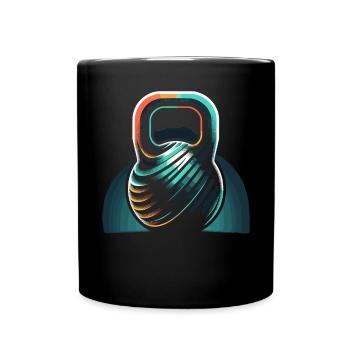 Kettlebell Workout Fitness Journey Bodybuilder - Mug uni - noir - Devant