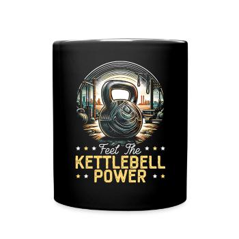 Kettlebell Workout Fitness Journey Bodybuilder - Mug uni - noir - Devant