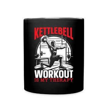 Kettlebell Workout Fitness Journey Bodybuilder - Mug uni - noir - Devant